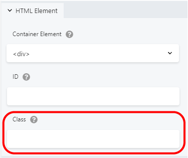 CSS Class Field