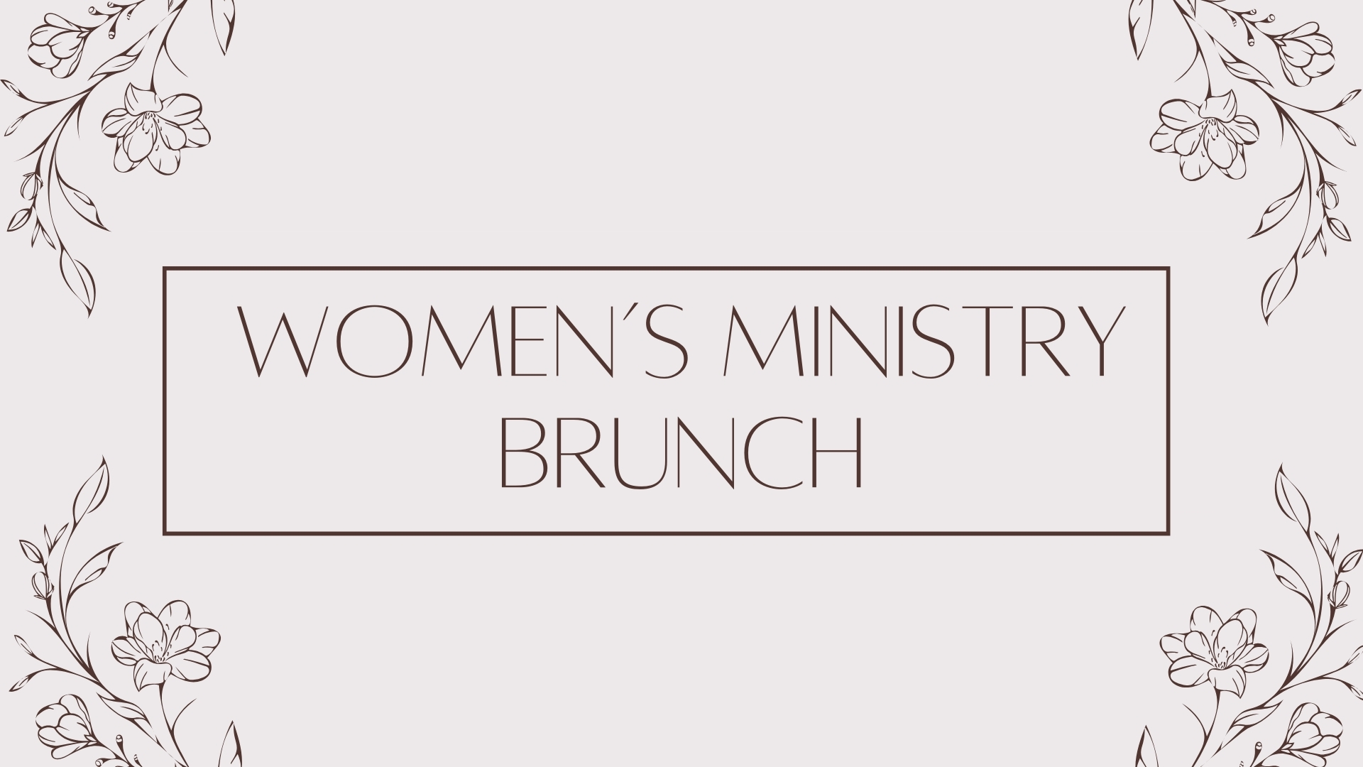 women’s ministry brunch Events
