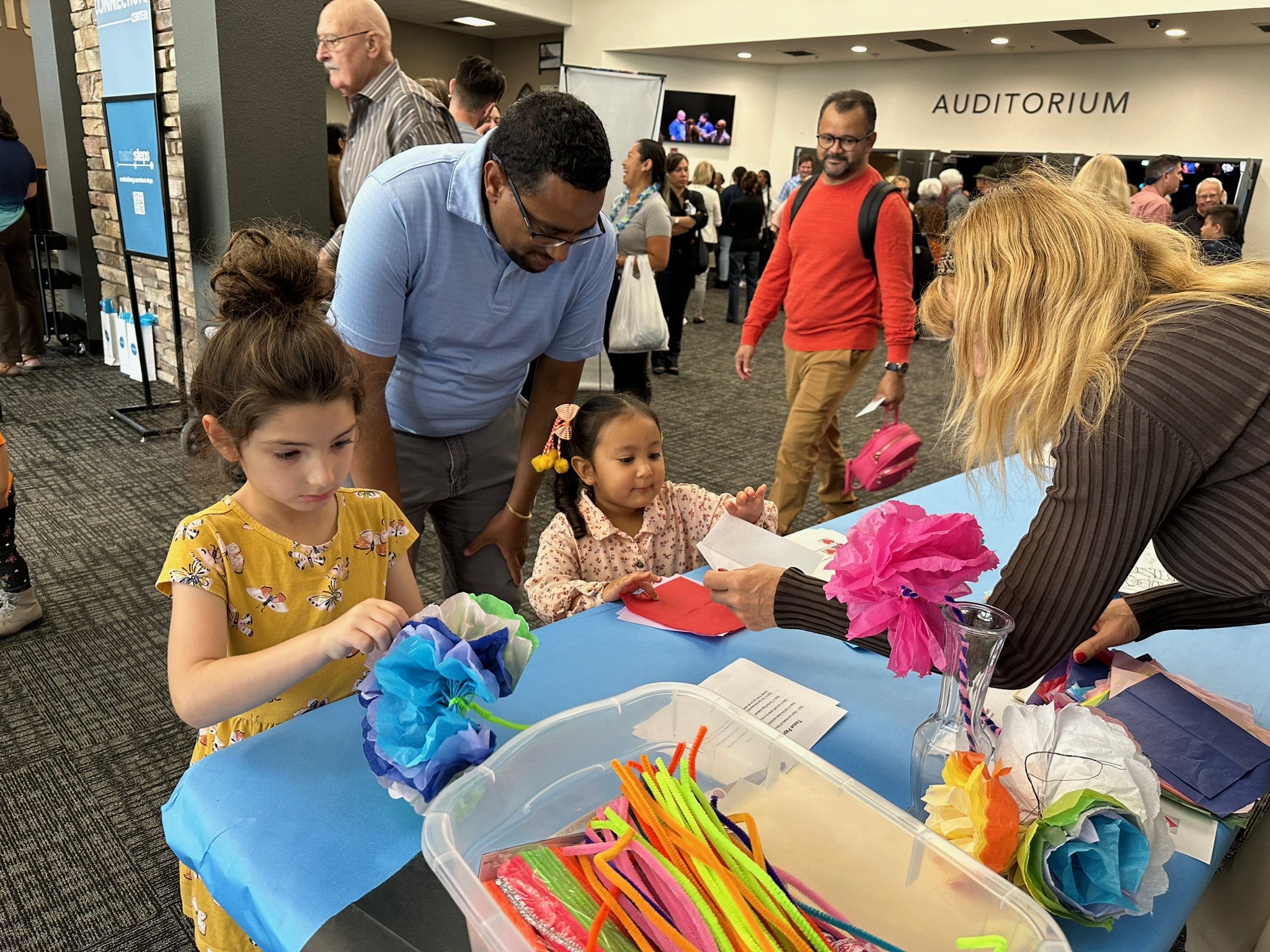 Children's Ministry exploring other cultures with crafts
