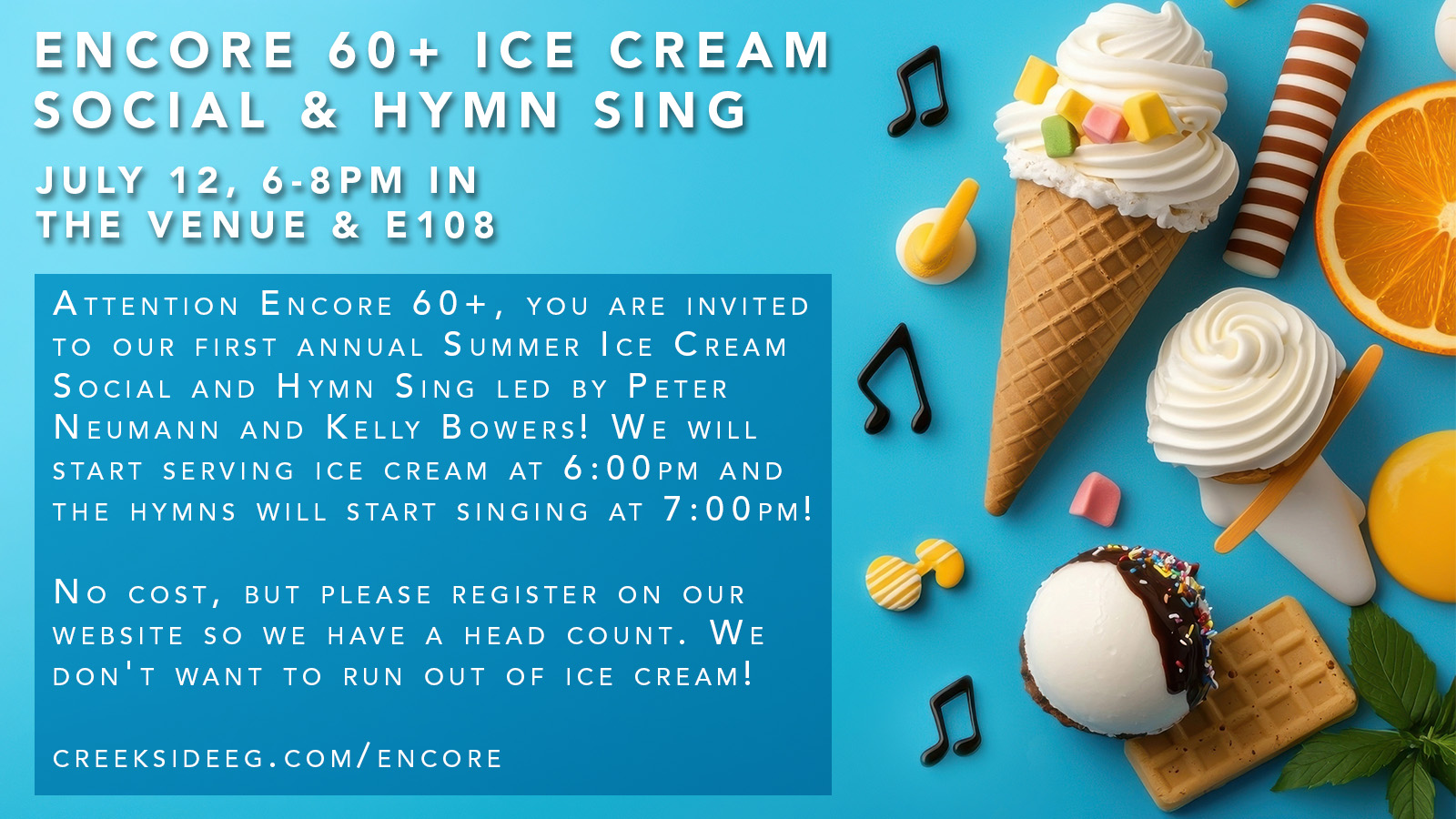 Encore Ice cream social
