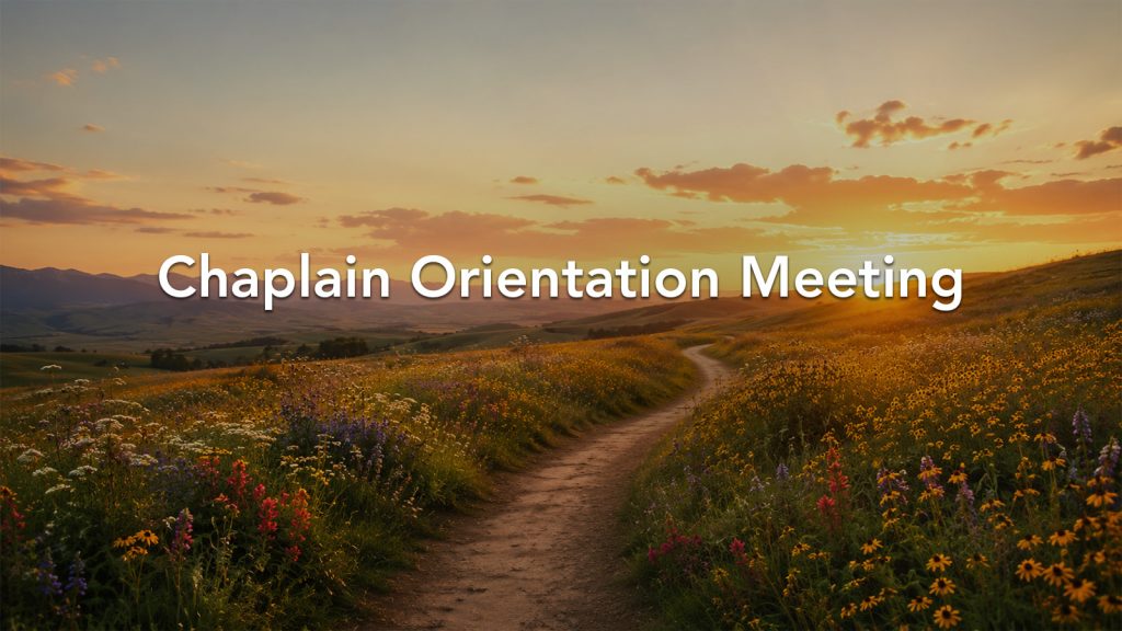 Chaplain Orientation title